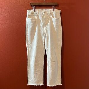 Frank & Eileen Cream Ankle Jeans